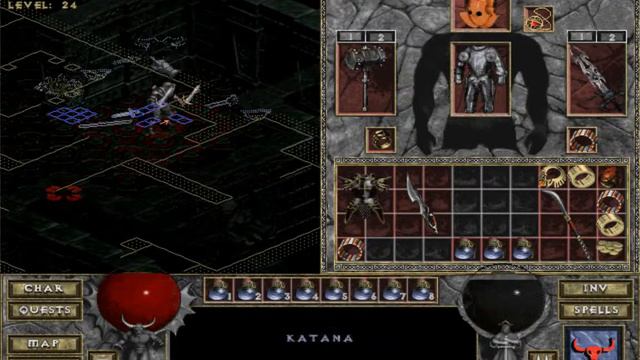Diablo The Hell mod — tanking Uber's room solo in Multiplayer (Psycho-style, Doom)