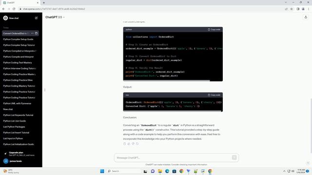 python convert ordereddict to dict