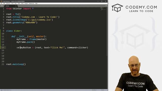 Classes with tKinter - Python Tkinter GUI Tutorial 43