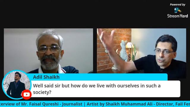 Online Fail Fest Interview of Mr. Faisal Qureshi - Journalist | Artist by Shaikh Muhammad Ali (2020