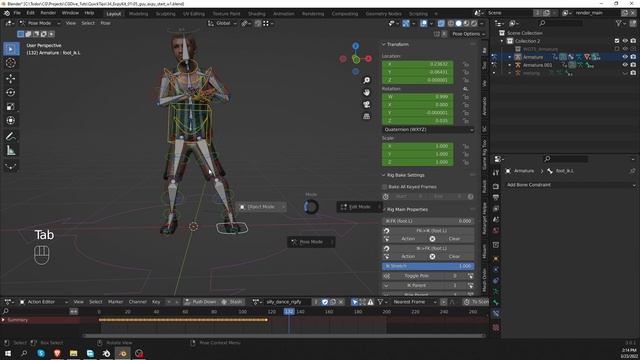 Blender Expy Kit addon: Mixamo to Rigify