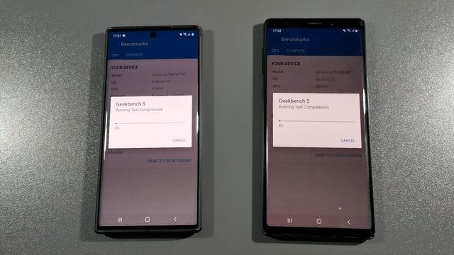 Samsung Note 10 vs Note 9 Comparison Speed Test