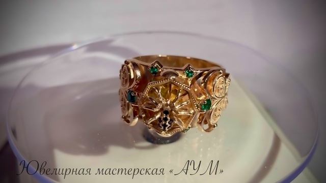 Мужское кольцо. Печатка. Золото 585