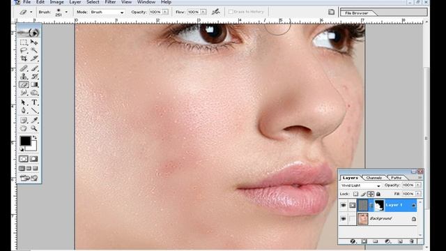 How to Smooth Skin and Remove Pimples Photoshop 7 0 tutorial Bangla 2022,