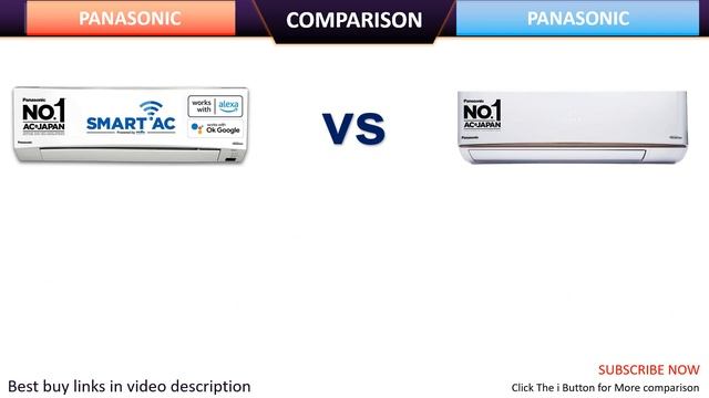 ✅ Panasonic 1 Ton 3 Star Wi-Fi Inverter Split AC CS/CU-SU12XKYWA Vs Panasonic 1Ton AC CS/CU-RU12XKY