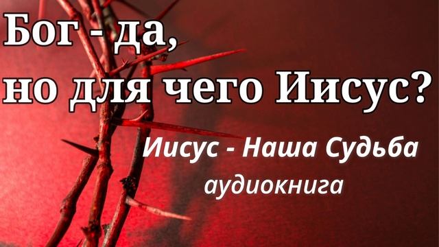 БОГ - да, но для чего ИИСУС ? Вильгельм Буш - аудиокнига Иисус Наша Судьба - часть 1