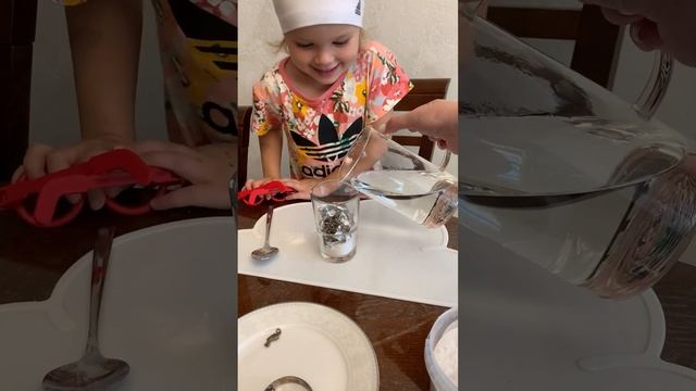 Провожу опыты с серебром для папы