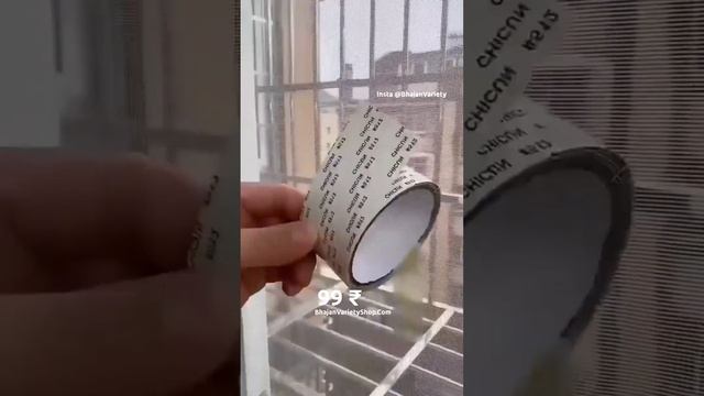 Window Screen Repair Tap, Strong Adhesive & Waterproof Window Mosquito net Covering Mesh Tape