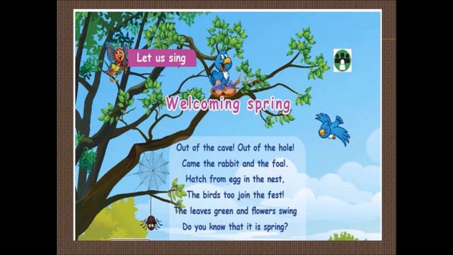 3-rd Std | Term-2| Welcoming Spring Poem