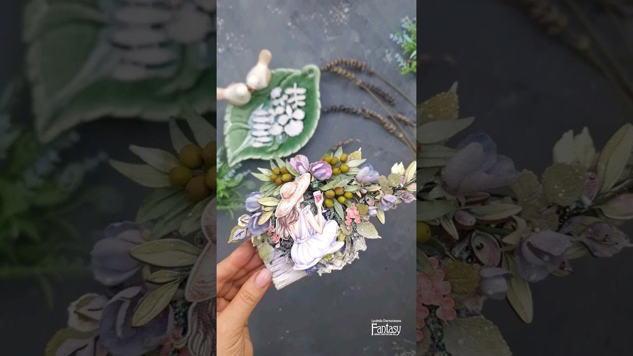 Мастер-класс. Миксмедийная кисточка. #миксмедиа #мастеркласс