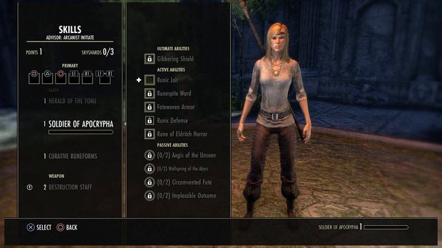 Elder Scrolls Online Necrom Arcanist First Level Up Soldier of Apocrypha Ability Runic Jolt