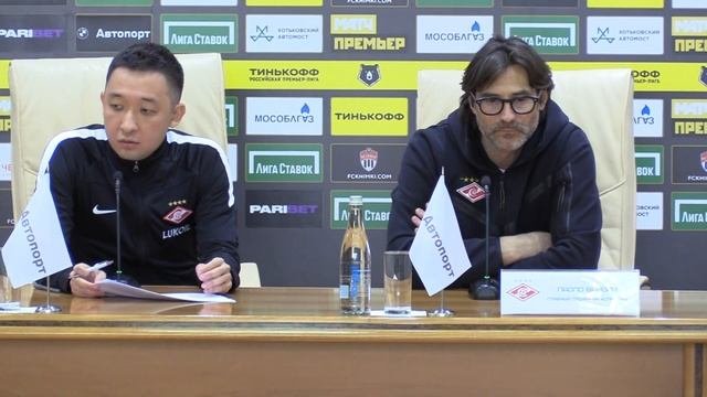 Химки - Спартак. Пресс-конференция. Паоло Ваноли