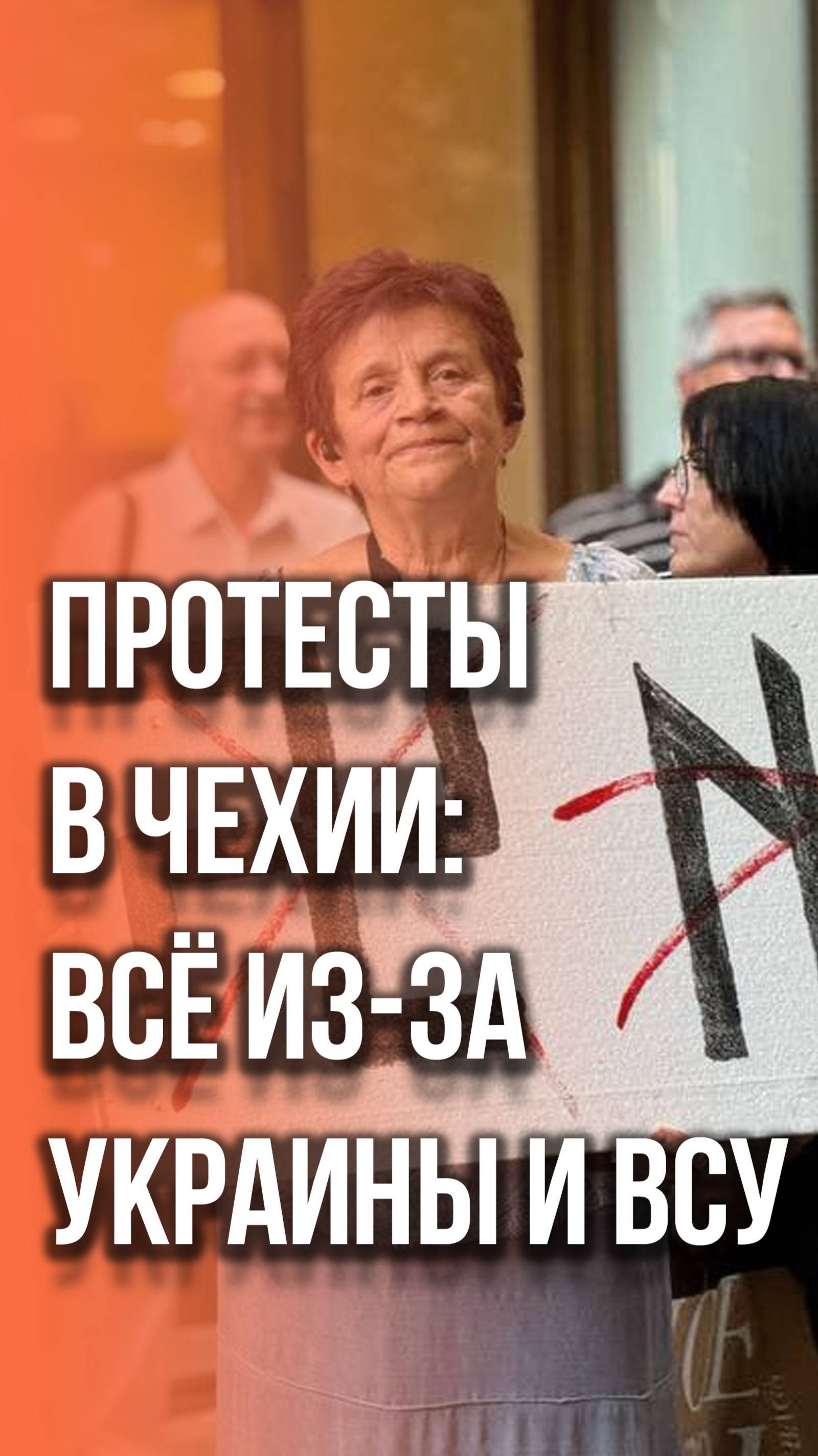 Неожиданный поворот: что граждане Чехии принесли на акцию протеста против Украины