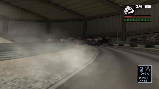 GTA: San Andreas - Сиджи пробует в NASCAR и с трудом побеждает на гонках в стадионе [22/105]