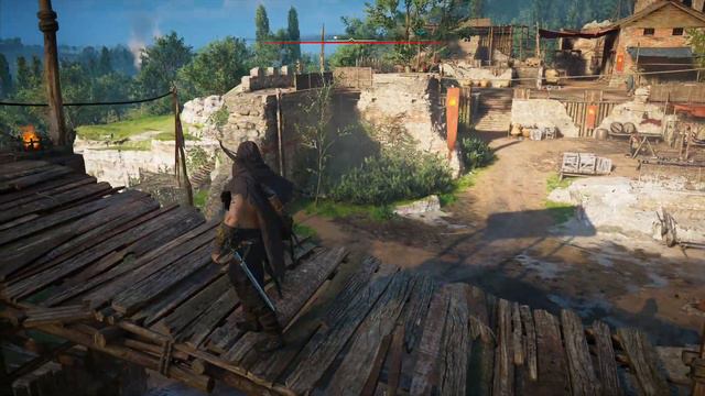 Assassin's Creed Valhalla: Siege Of Paris - Stealth Gameplay and One Handed Swords Combat with Hood