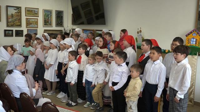 Заключительная песня сводного хора воскресных школ г.  Арсеньева