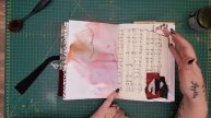 #pinkoddbird inspired. Gothic Glam, spooky, macabre journal xx SOLD