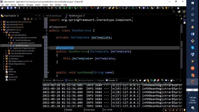 Spring Boot Tutorial with apache ActiveMQ [JMS] - [Part-1] Learn springboot java