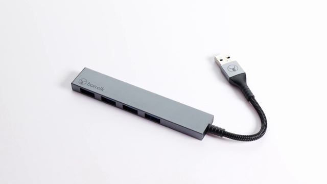 Bonelk Long-Life USB-A To 4 Port USB 3.0 Slim Hub