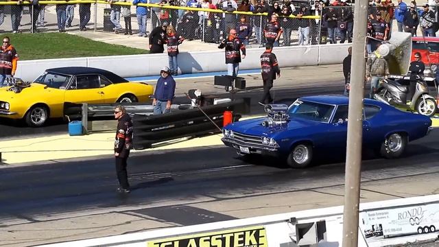 GREG WARNER'S BAD BLOWN 565CI '69 CHEVELLE  INSANE 200FT WHEELSTAND!