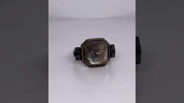Серебряное кольцо с раухтопазом ID_jwlry Коллекция Старинности