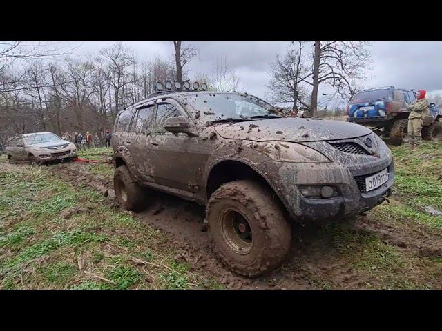 Chinese tank 4x4 on an off-road raid along the Oka River. Hover - внедорожник или паркет?.