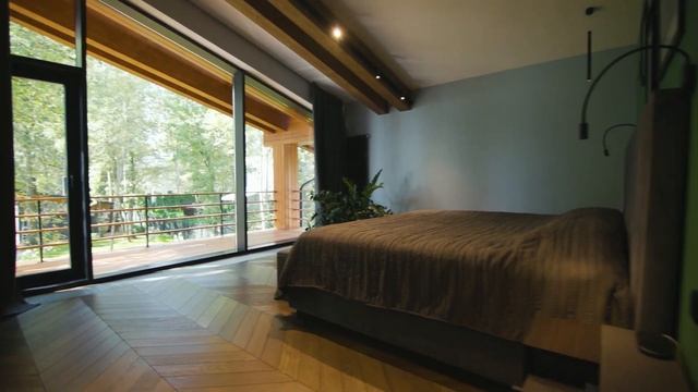 Дом в стиле Райта в поселке Монтевиль