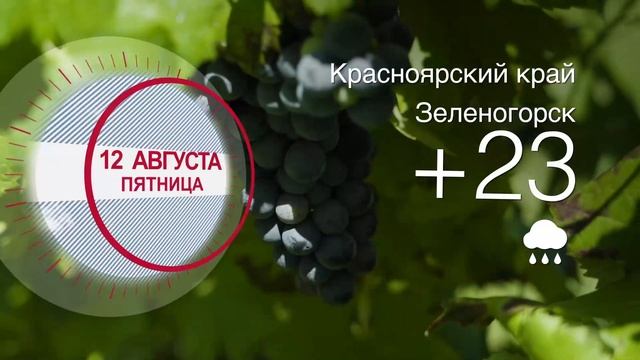 Погода в Красноярском крае на 12.08.2022