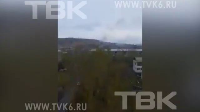 Несколько дней горит свалка в Октябрьском районе Красноярска