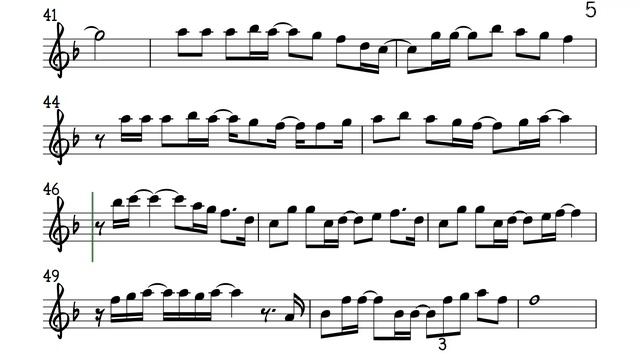 TUWING UMUULAN Flute Violin Sheet Music Backing Track Play Along Partitura