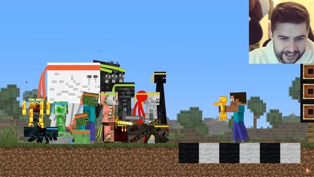 Reacting To Monster School Animation Vs. Minecraft Shorts Ep 27
