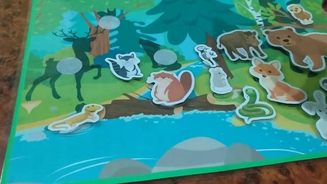 игра на липучках "Лесные звери" своими руками