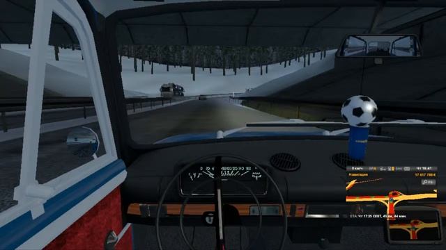 Поездка на Фиат 124 Euro Truck Simulator 1/36