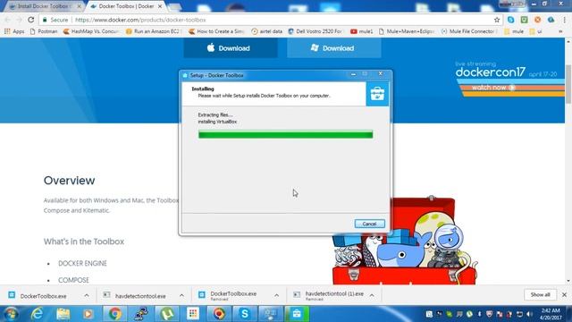 Install Docker Toolbox on Windows | Setting up Docker Environment on windows | Docker Tutorials