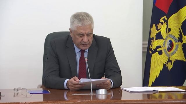 На заседании Правительственной комиссии по профилактике правонарушений Владимир Колокольцев