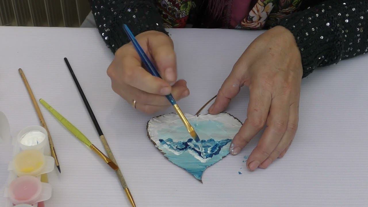 Мастер класс рисование на листьях