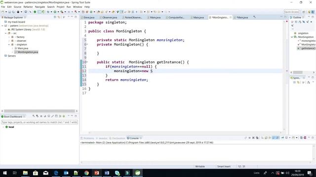 Design Pattern Singleton JAVA - Arabic بالعربي français