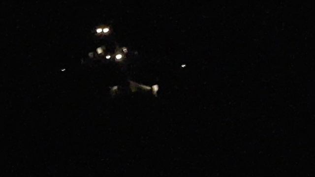 Antonov 225 Start in Leipzig bei Nacht