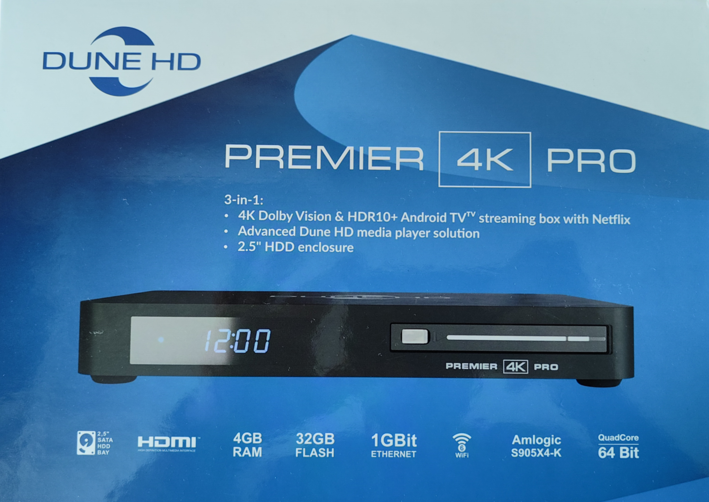 Dune HD Premier 4K Pro, распаковка