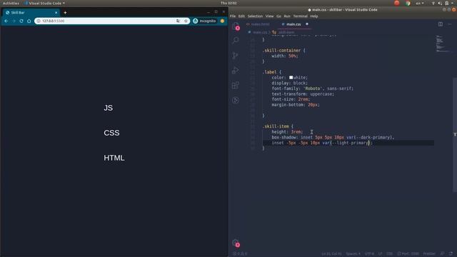 Progress Bar Using Only CSS & HTML