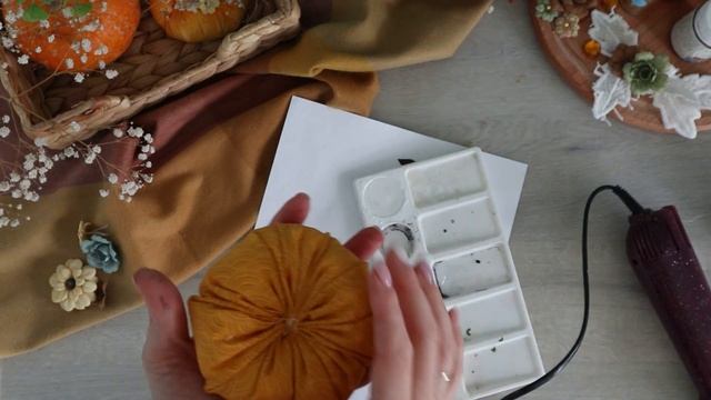 Tutorial step-by-step to create textile pumpking/Мастер-класс по интерьерной тыкве