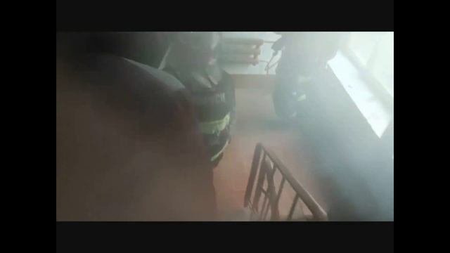 Пожар на 9 ом этаже в Орше, спасен мужчина