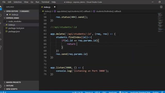 39. Delete Request  Node Js  In Hindi