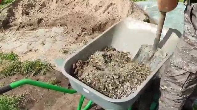 установка бордюров дорожки 3часть