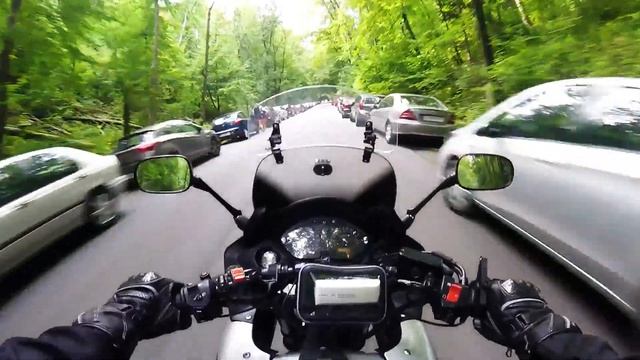 Przejazd Ojców 2017 - Yamaha XJ6 - Honda CBF600s