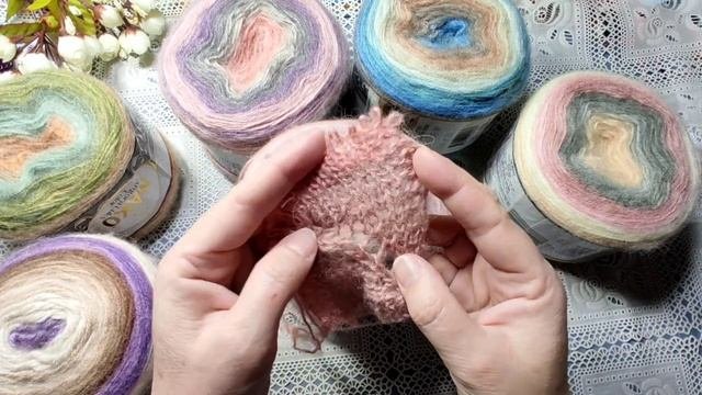 ?ЭТА ПРЯЖА ПРОСТО ВОЛШЕБНАЯ ? ЕЁ НЕ ХОЧЕТСЯ ВЫПУСКАТЬ ИЗ РУК. ??ПРЯЖА Nako Angora Luks Color