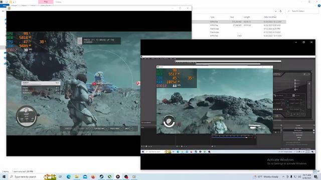 STARFIELD - RX 580 (8GB Vram) + Ryzen 5 4500 - 1080p compared to 720p (16GB Ram)