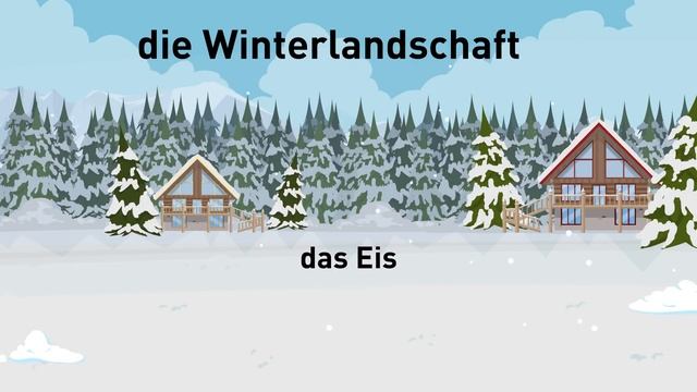 Deutsch lernen  Wortschatz Winter  Aussprache