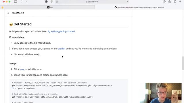 Trying out Fig (Terminal autocomplete - YC20)