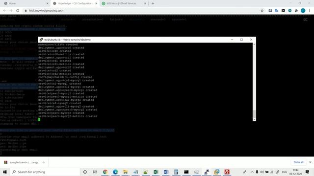 Hyperledger Staterkit Tool  -  Kubernetes Deployment k8s